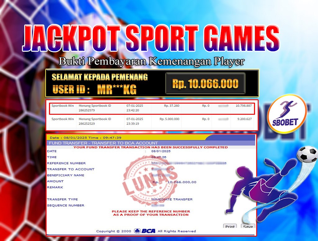 JACKPOT SBOBET SPORT GAMES