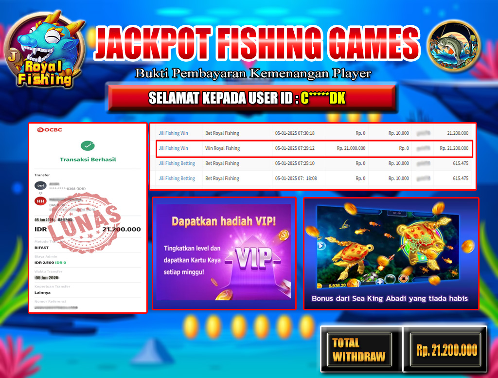 JACKPOT ROYAL FISHING!