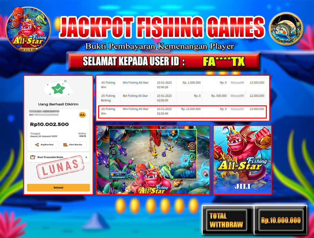 JACKPOT FISHING ALL-STAR GAMES
