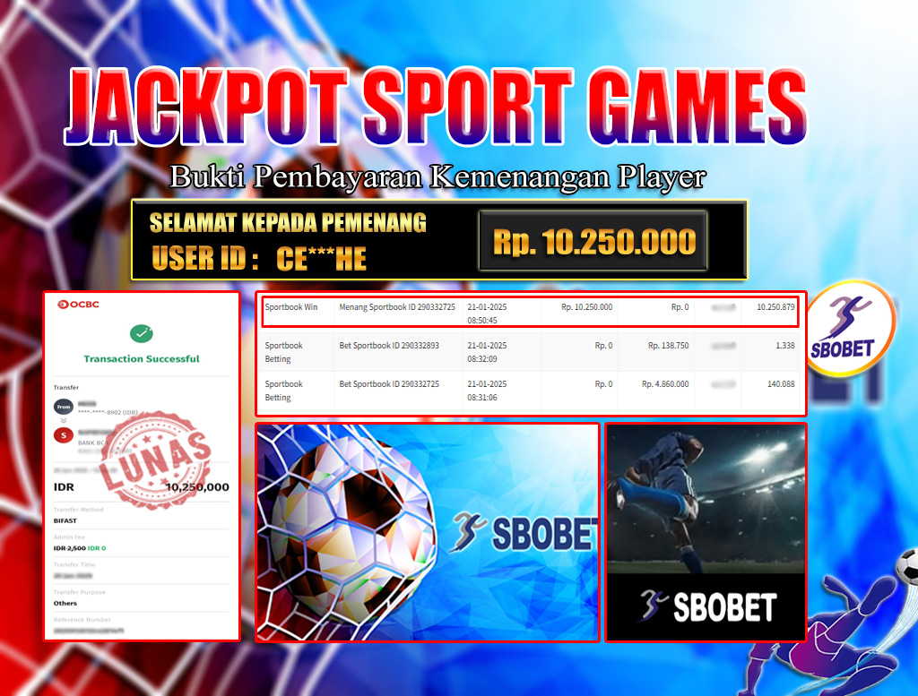 JACKPOT SBOBET SPORT GAMES