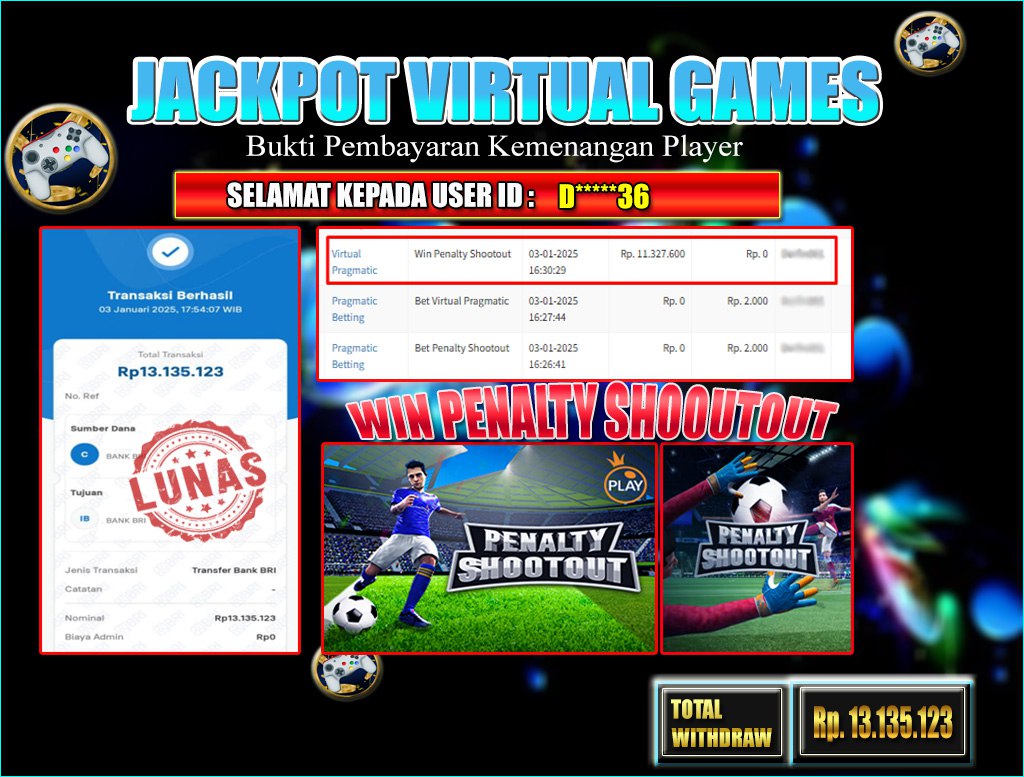 BRI303 JACKPOT VIRTUAL GAMES