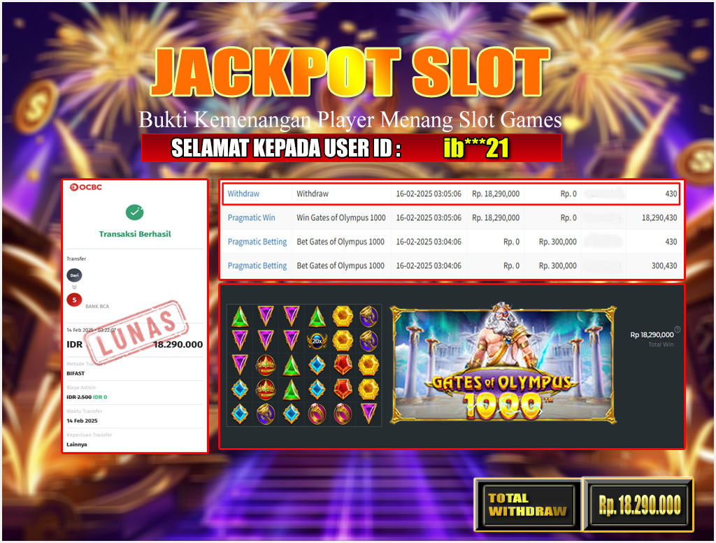 BRI303 JACKPOT SLOT GAMES 16/02/2025