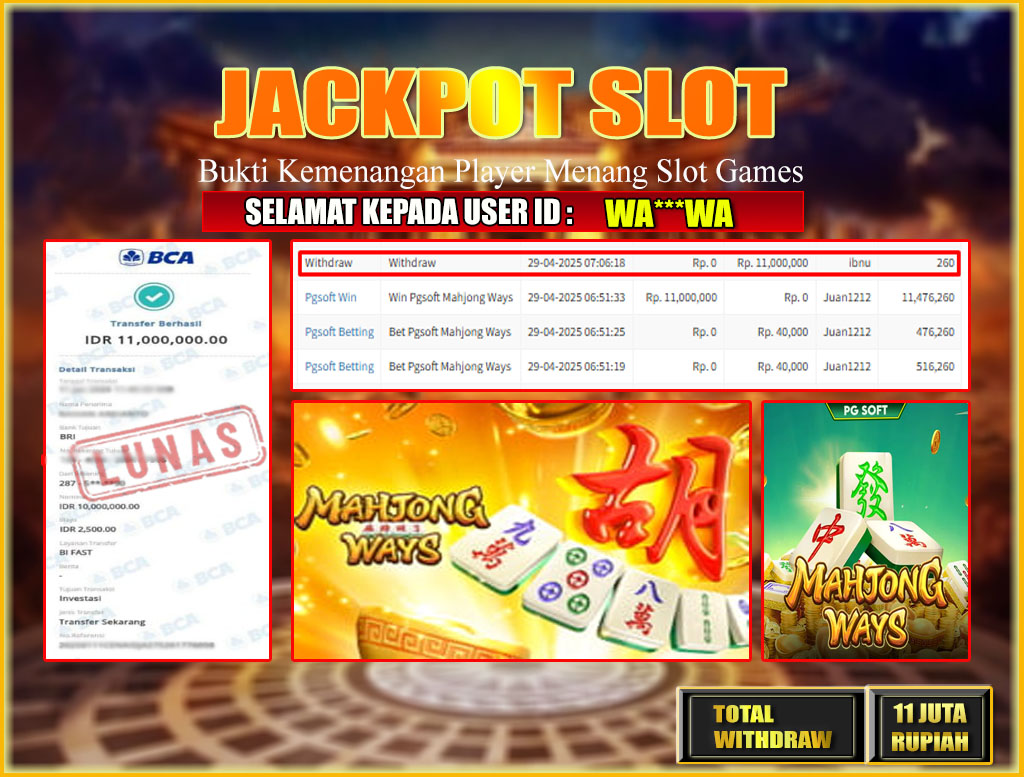 BRI303 JACKPOT SLOT GAMES 29/04/2025