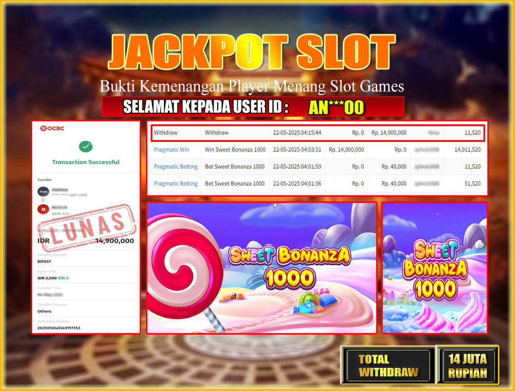 BRI303 JACKPOT SLOT GAMES 22/05/2025