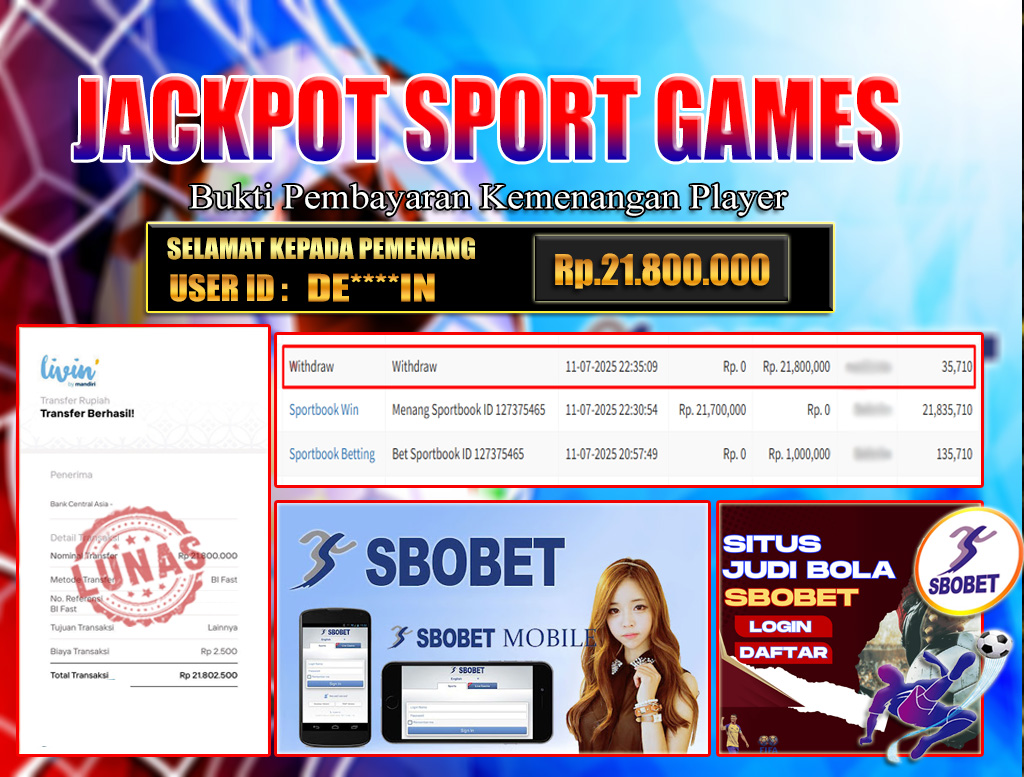  JACKPOT SPORT GAMES