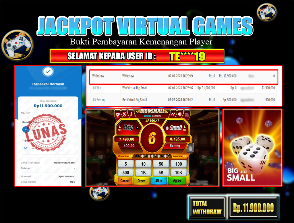  JACKPOT VIRTUAL GAMES