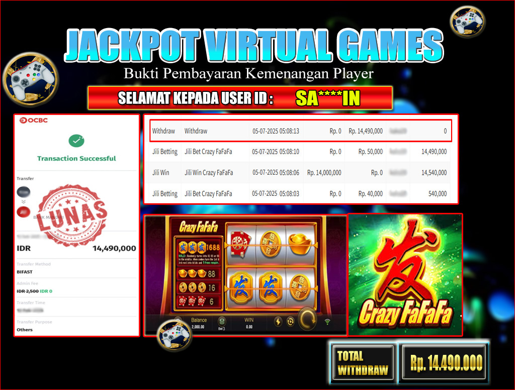  JACKPOT VIRTUAL GAMES