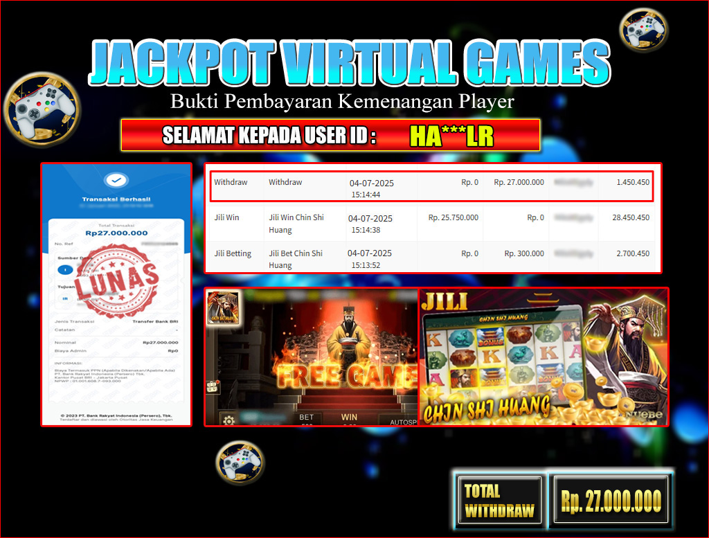 JACKPOT VIRTUAL GAMES